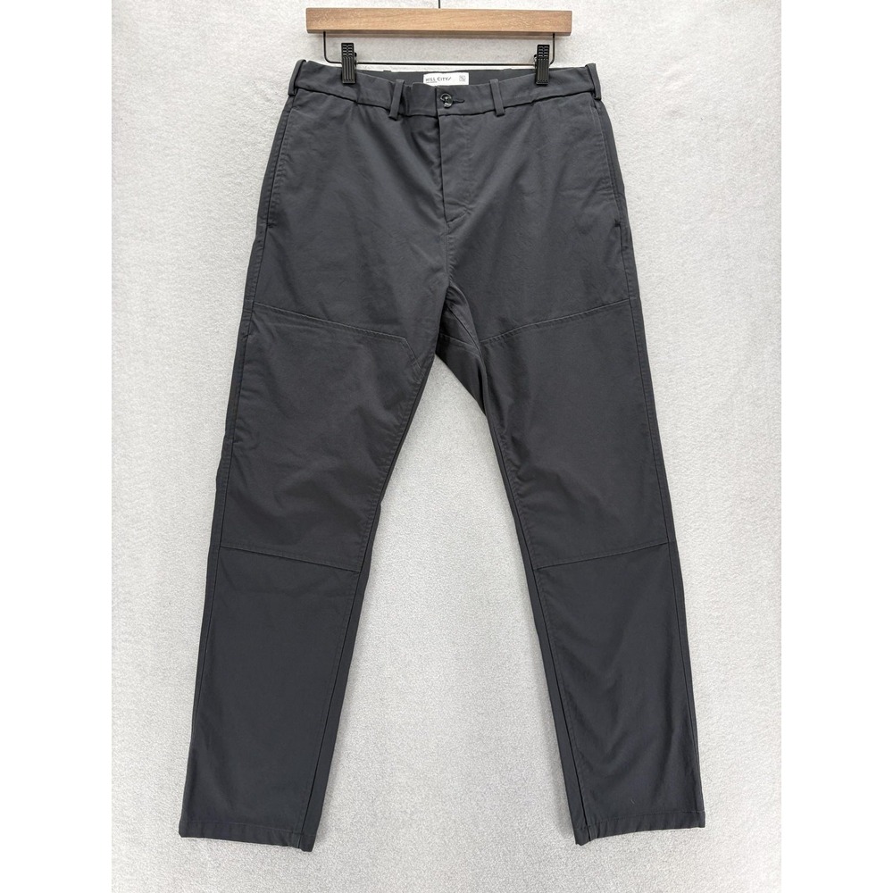 Hill City Utility Trail Pants Mens 34x30 Gray Stretch Hiking Travel Trail Casual